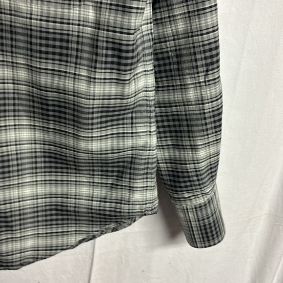 Tom Ford Men’s Grey Grand Check Western Shirt Size 15.5 Neck /US Large - Picture 9 of 11